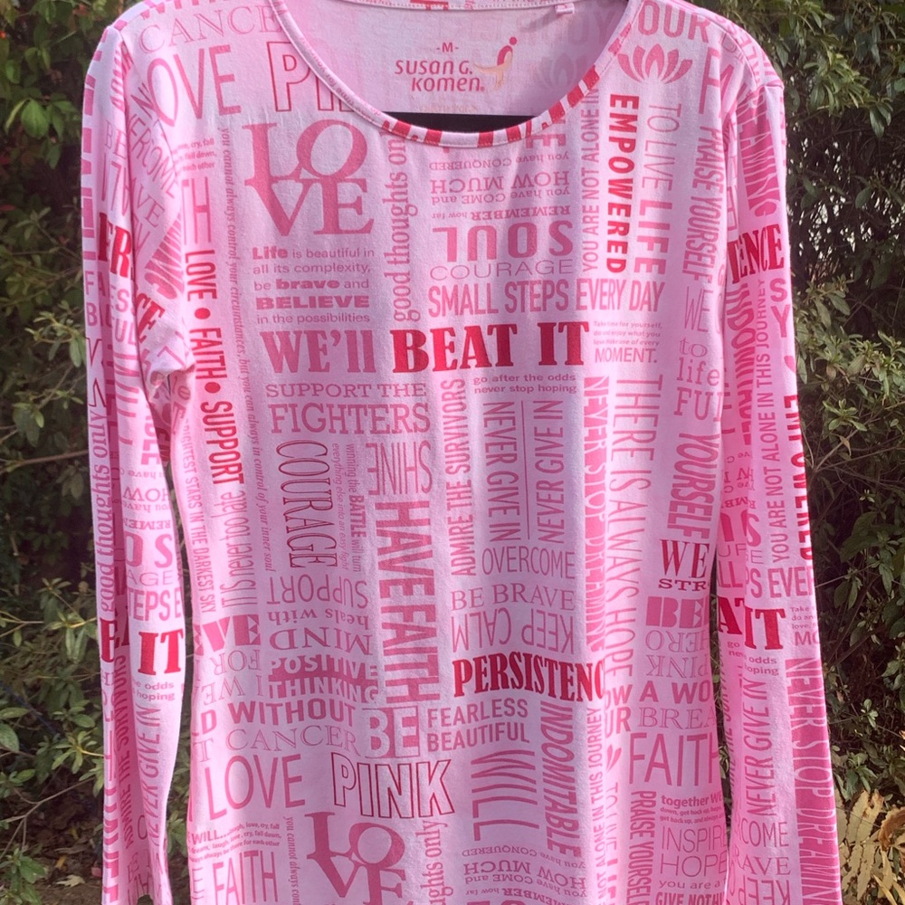 Susan G. Komen Pink Graphic Long Sleeve Shirt